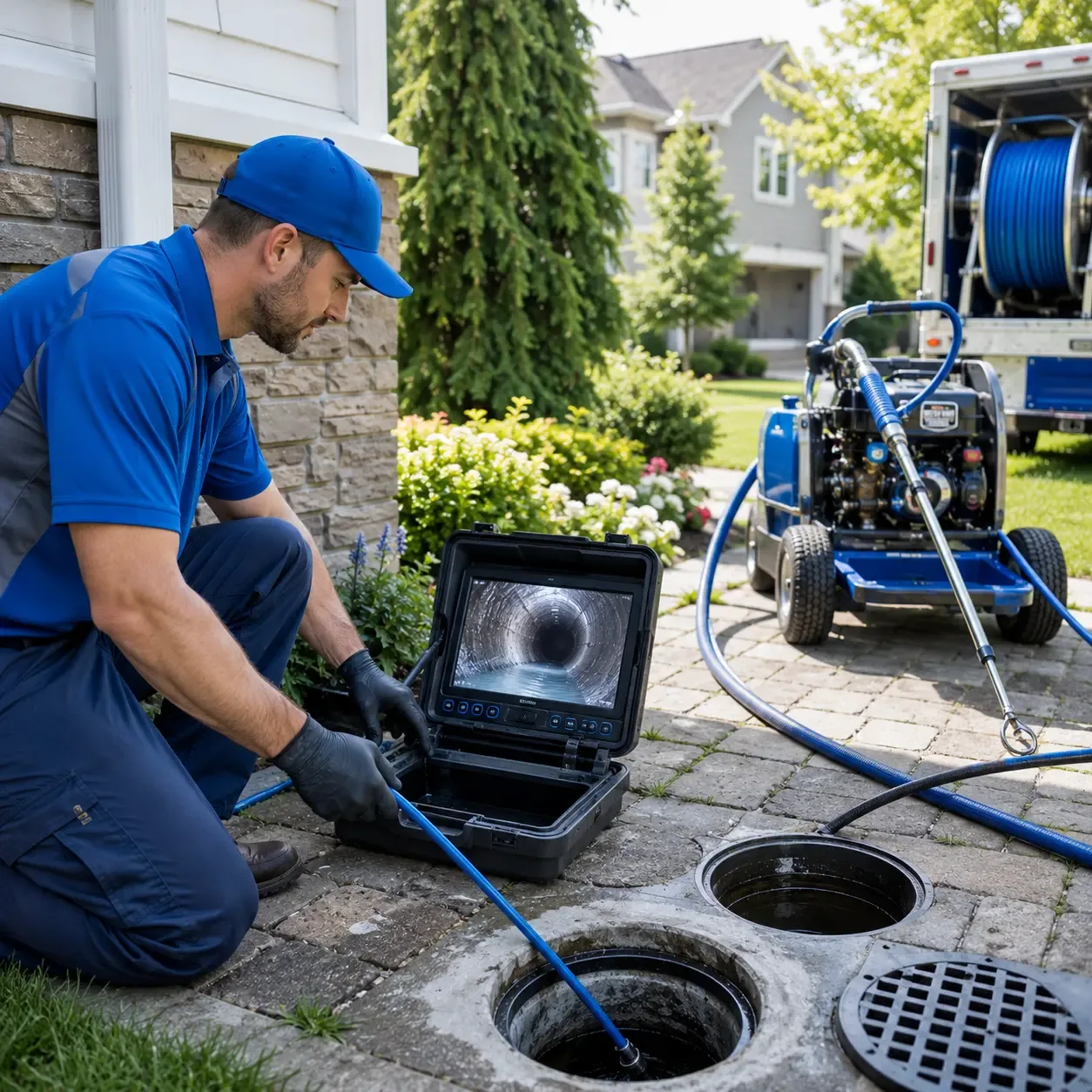 Outdoor drain cleaning professionals serving Shirland, IL
