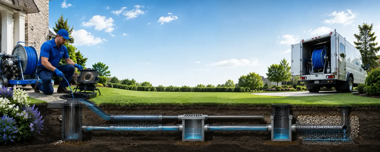 Outdoor drain cleaning information for Shirland, IL